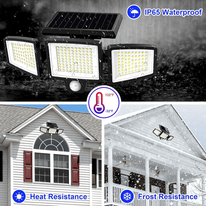SOLARGUARD – Luz de Seguridad Solar con Sensor de Movimiento y Control Remoto