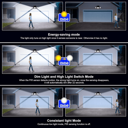 SOLARGUARD – Luz de Seguridad Solar con Sensor de Movimiento y Control Remoto