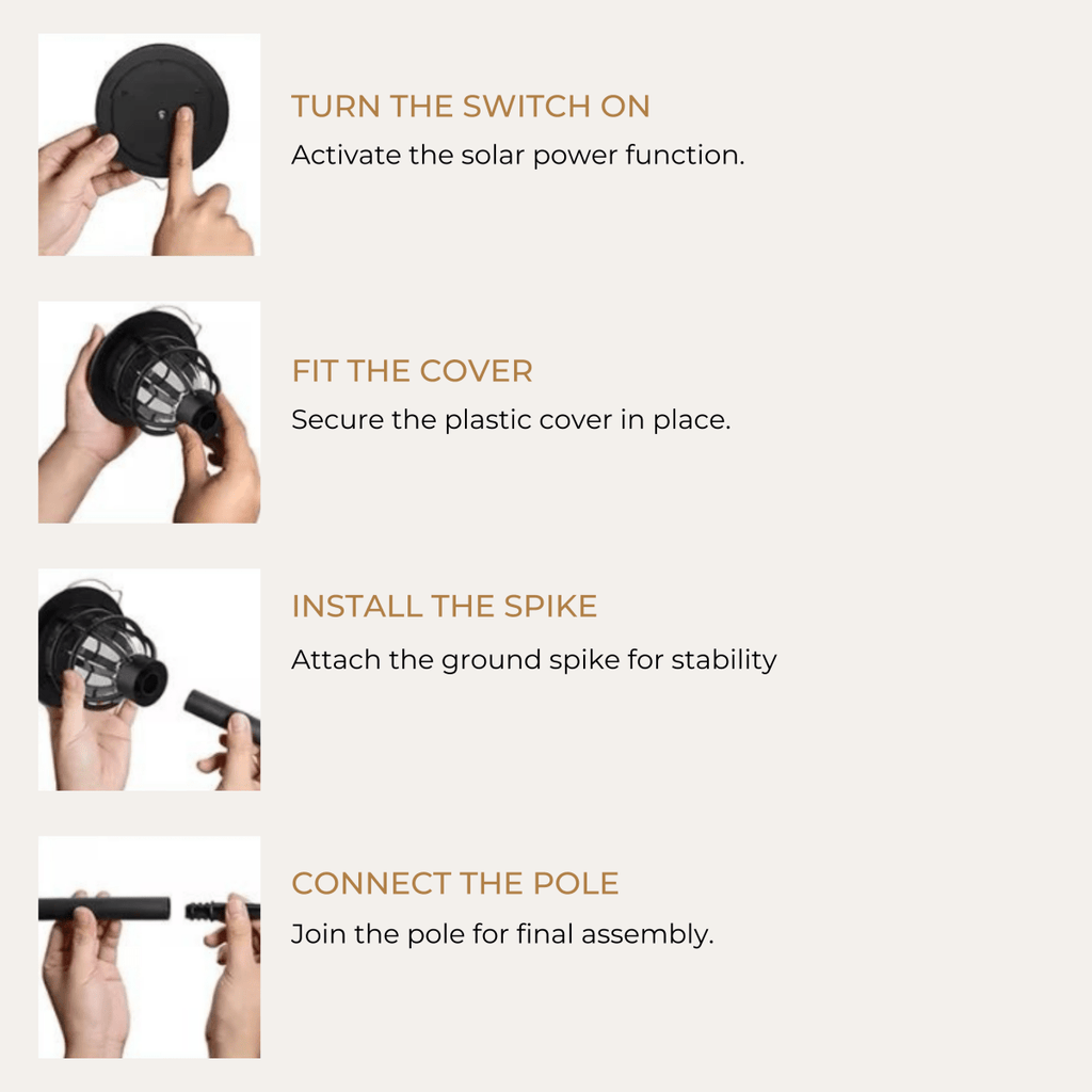 SOLARSPIKE – 2er-Pack Solarbetriebene Wegbeleuchtung für den Außenbereich im Garten