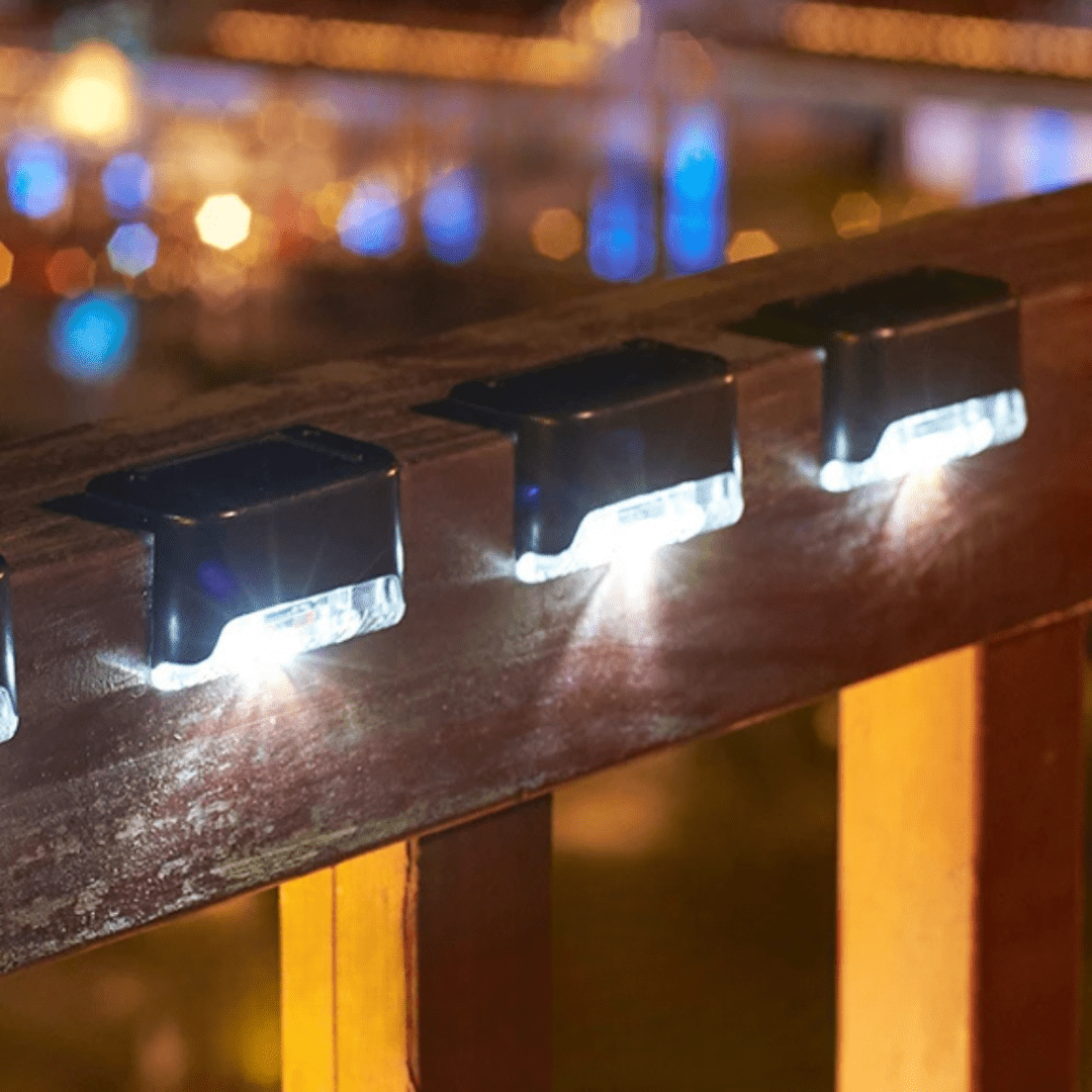 Self-adhesive solar lights for garden-weatherproof, automatic lighting, 100-200 lumens, warm white, easy to install 1