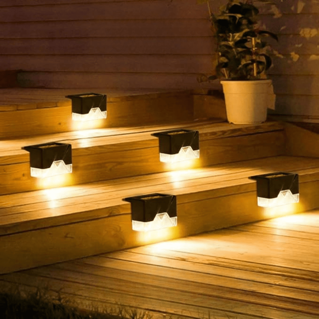 Self-adhesive solar lights for garden-weatherproof, automatic lighting, 100-200 lumens, warm white, easy to install 0