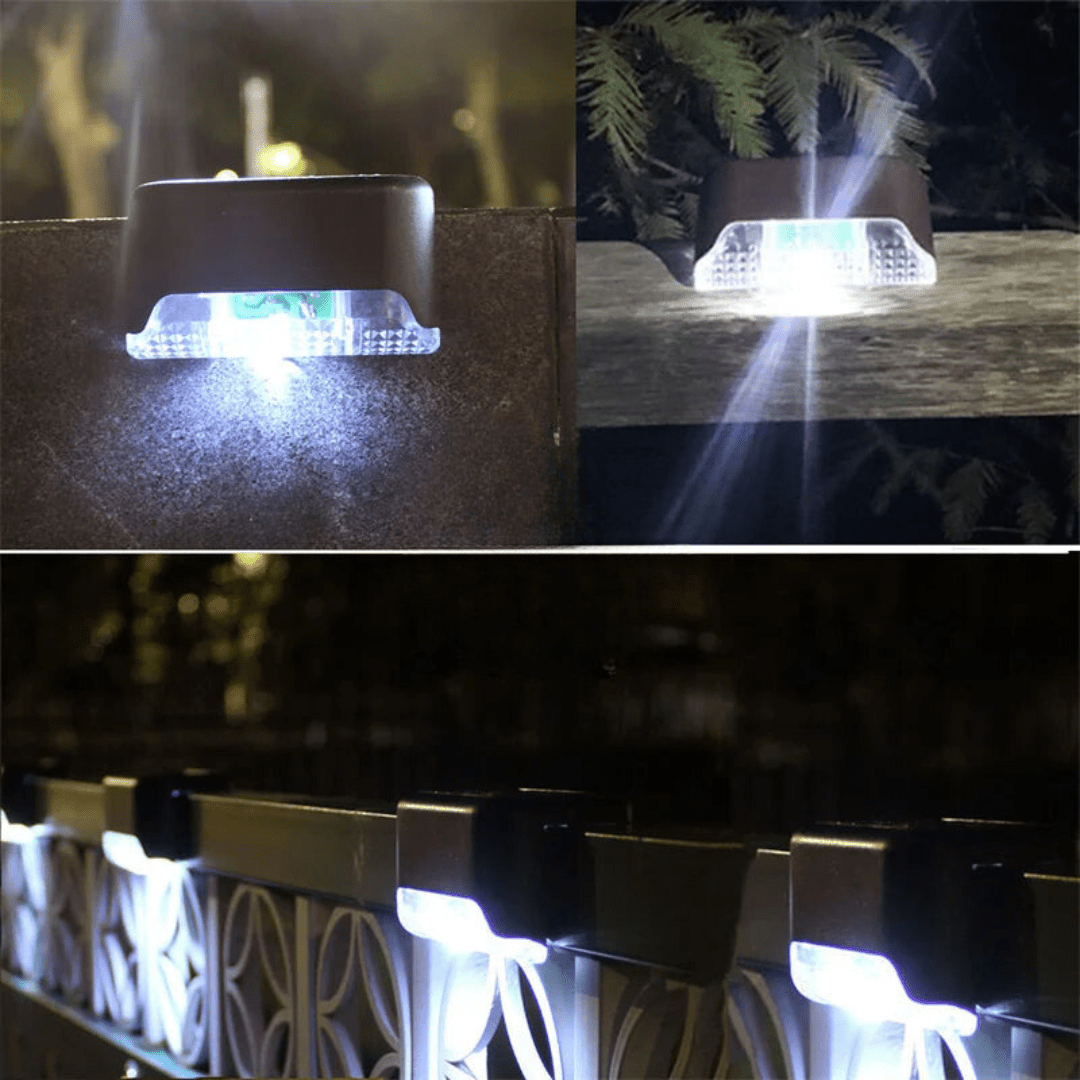 Self-adhesive solar lights for garden-weatherproof, automatic lighting, 100-200 lumens, warm white, easy to install 3