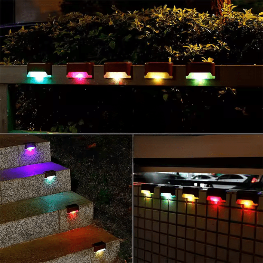 Self-adhesive solar lights for garden-weatherproof, automatic lighting, 100-200 lumens, warm white, easy to install 2