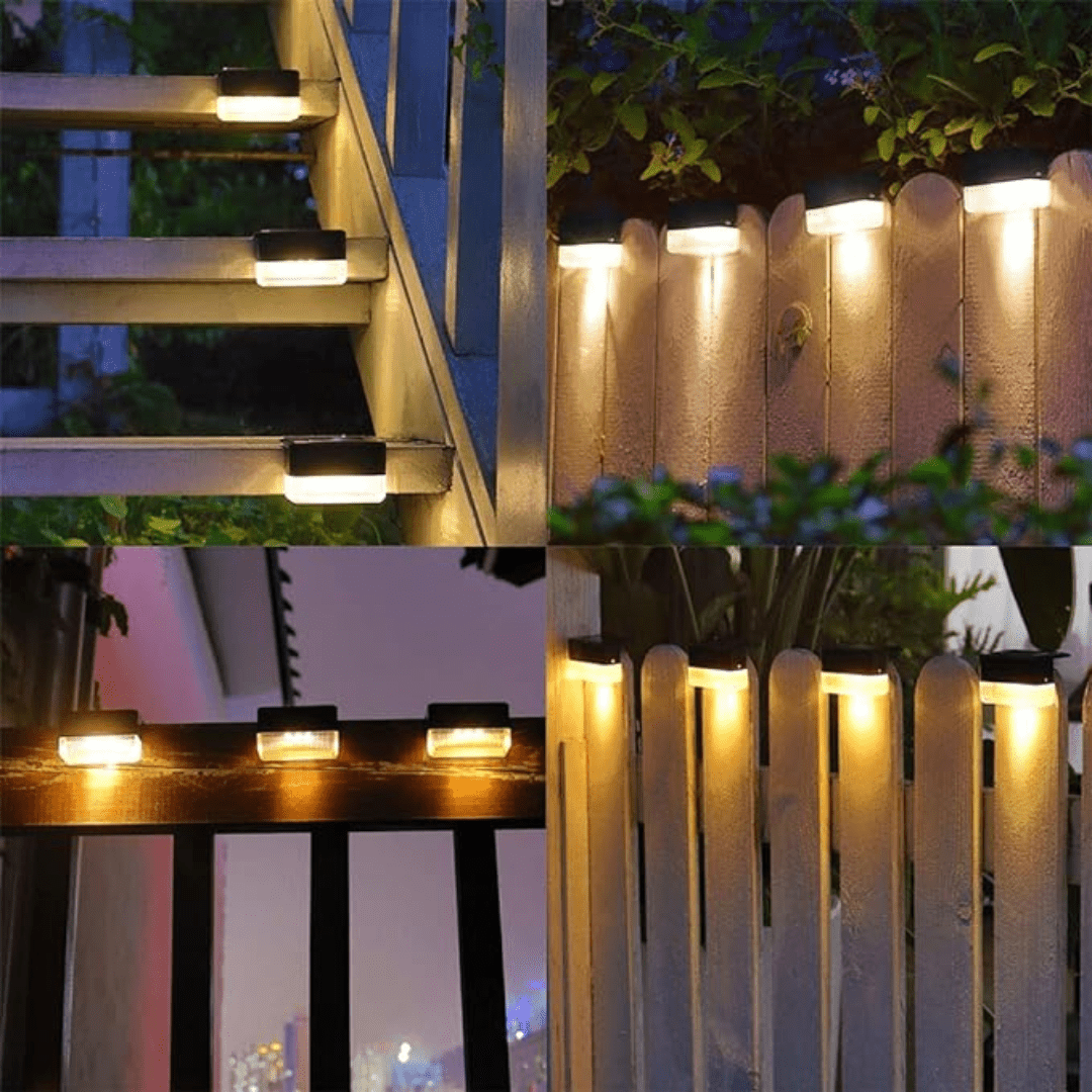 Self-adhesive solar lights for garden-weatherproof, automatic lighting, 100-200 lumens, warm white, easy to install 5