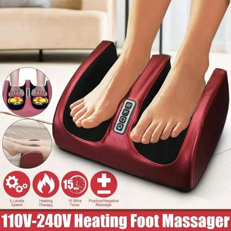  Shiatsu foot massage device with heat function - 12 massage balls, adjustable intensity, comfortable and relaxing-4