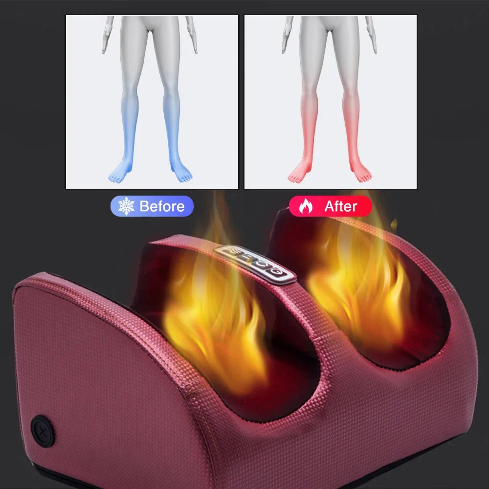  Shiatsu foot massage device with heat function - 12 massage balls, adjustable intensity, comfortable and relaxing-6