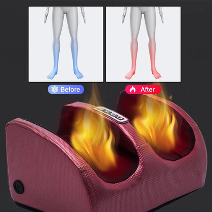  Shiatsu foot massage device with heat function - 12 massage balls, adjustable intensity, comfortable and relaxing-6