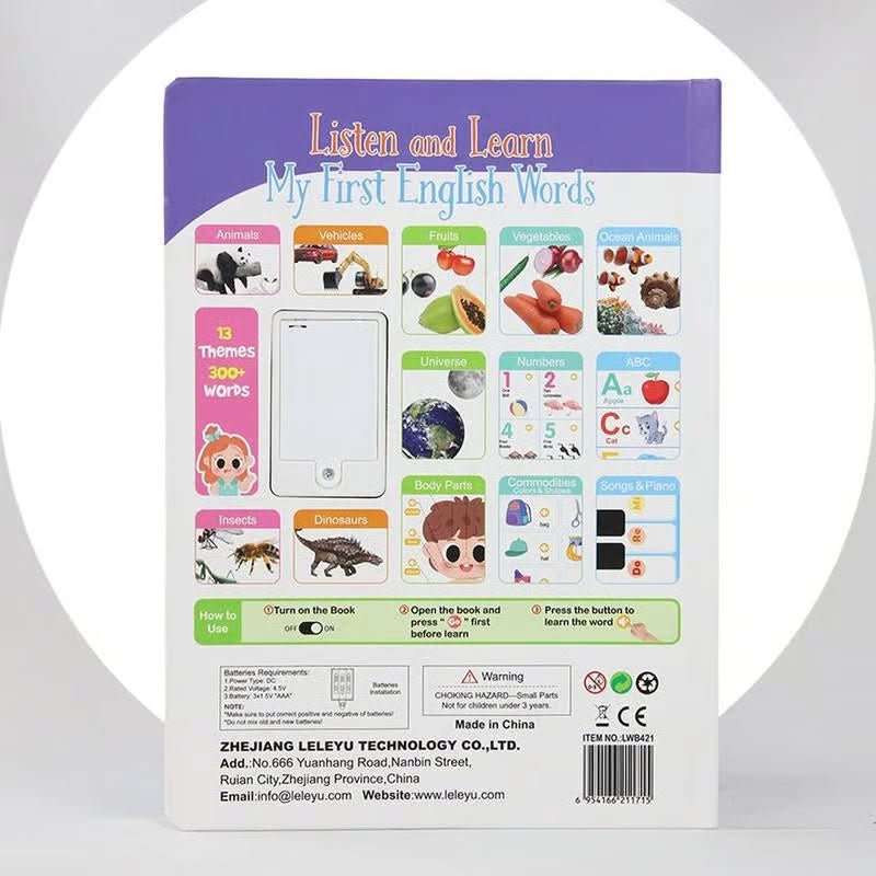 My First English Sound Toy - Interactive Learning Toy for Toddlers (Pack of 2) 1