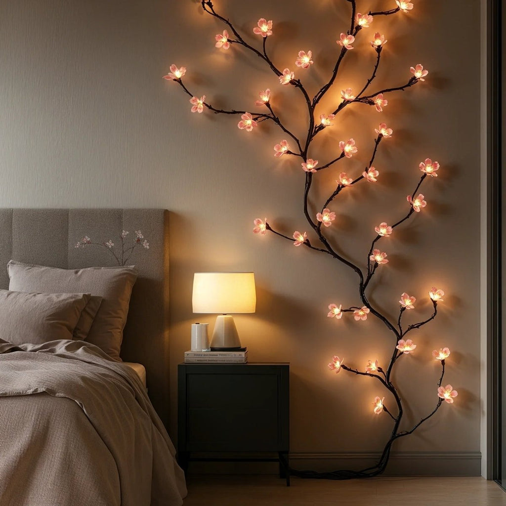 AMBIENTLY – 1.6m LED Fairy Lights with Warm White and Pink Light 5