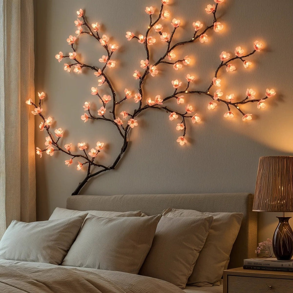 AMBIENTLY – 1.6m LED Fairy Lights with Warm White and Pink Light 1