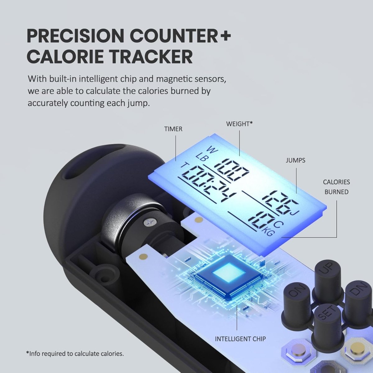  Speedfit - digital jumping part with calorie counter and adjustable length-5