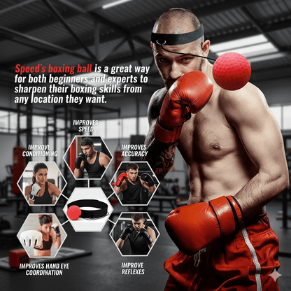 SpeedStrike – Pelota de reflejos para boxeo para entrenamiento de velocidad, concentración y reflejos
