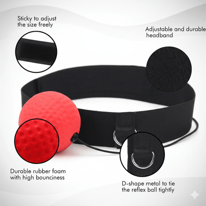 SpeedStrike – Pelota de reflejos para boxeo para entrenamiento de velocidad, concentración y reflejos