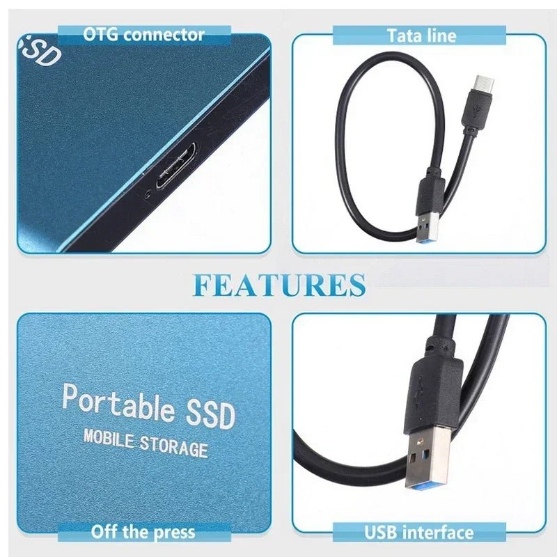 Speedvault SSD-External 128TB hard drive with ultra-fast USB-C & USB 3.1 connection 4