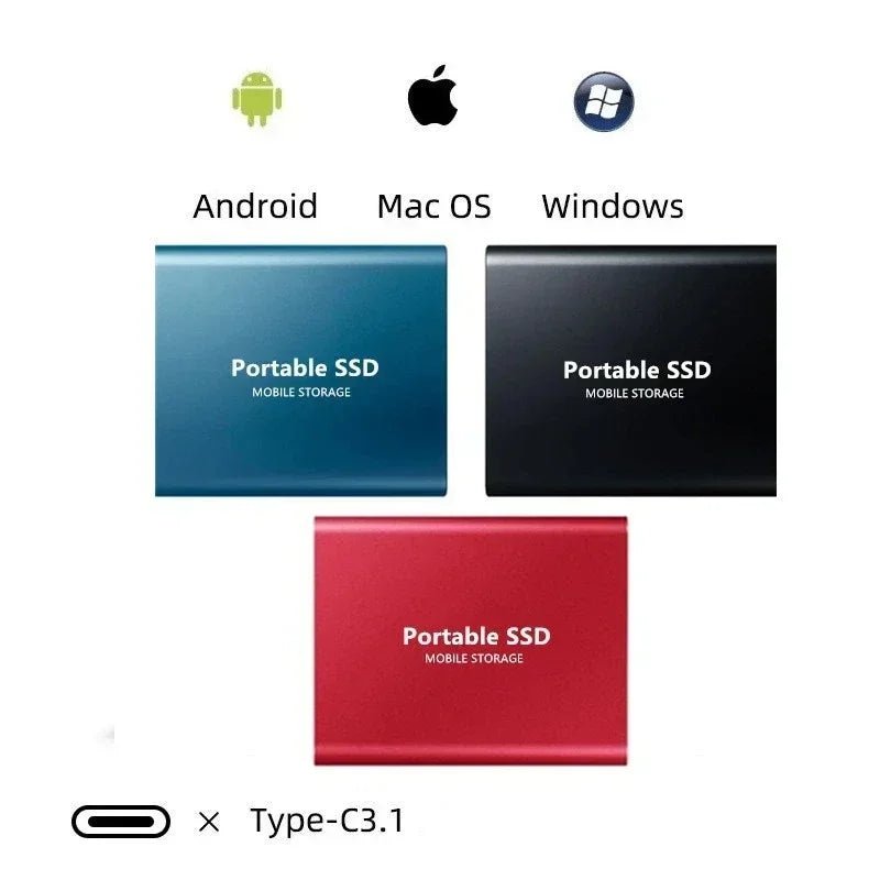 Speedvault SSD-External 128TB hard drive with ultra-fast USB-C & USB 3.1 connection 2