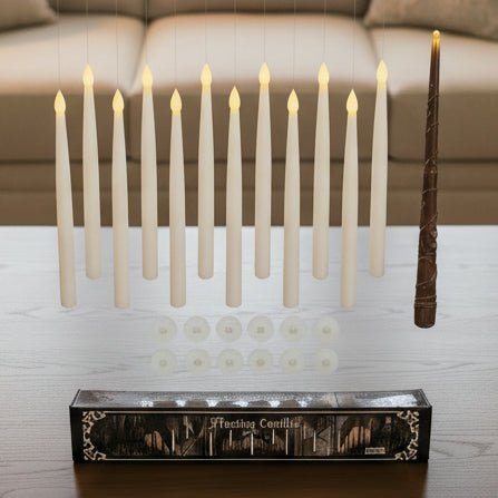 SPELLFLAME – Battery Operated Flameless Floating Candles with Magic Wand Remote