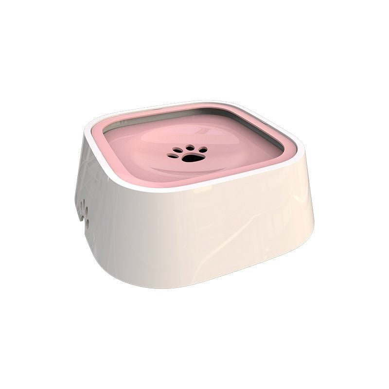 SpillLess Flow – Cuenco de agua anti-salpicaduras con disco flotante (1.5 L) para mascotas