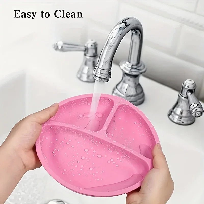 PIATTO SPILLSTOP – Piatto a Ventosa in Silicone per Bambini con Base Robusta (Senza BPA)