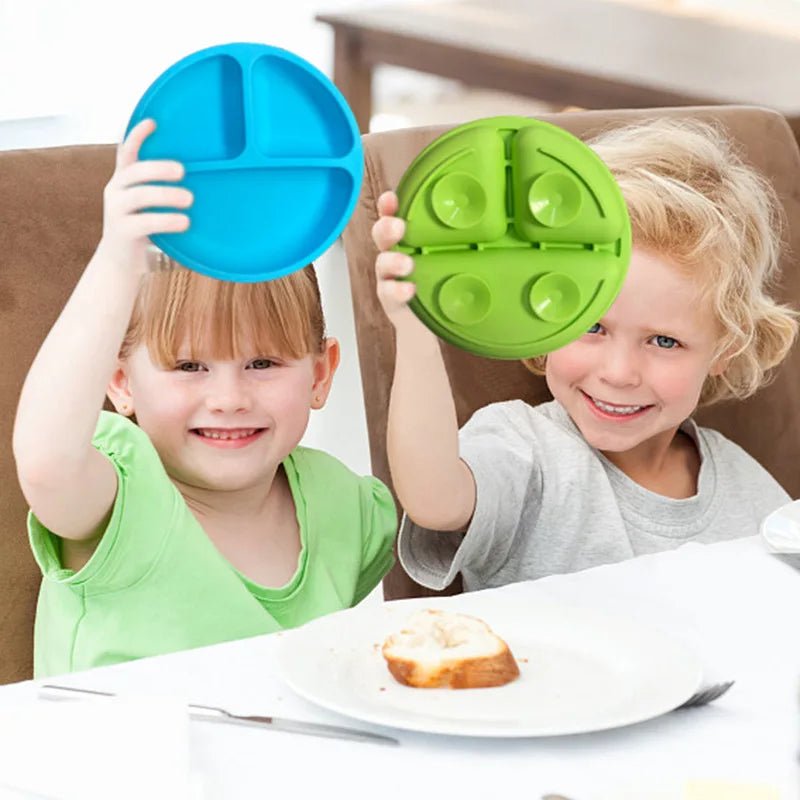 PIATTO SPILLSTOP – Piatto a Ventosa in Silicone per Bambini con Base Robusta (Senza BPA)