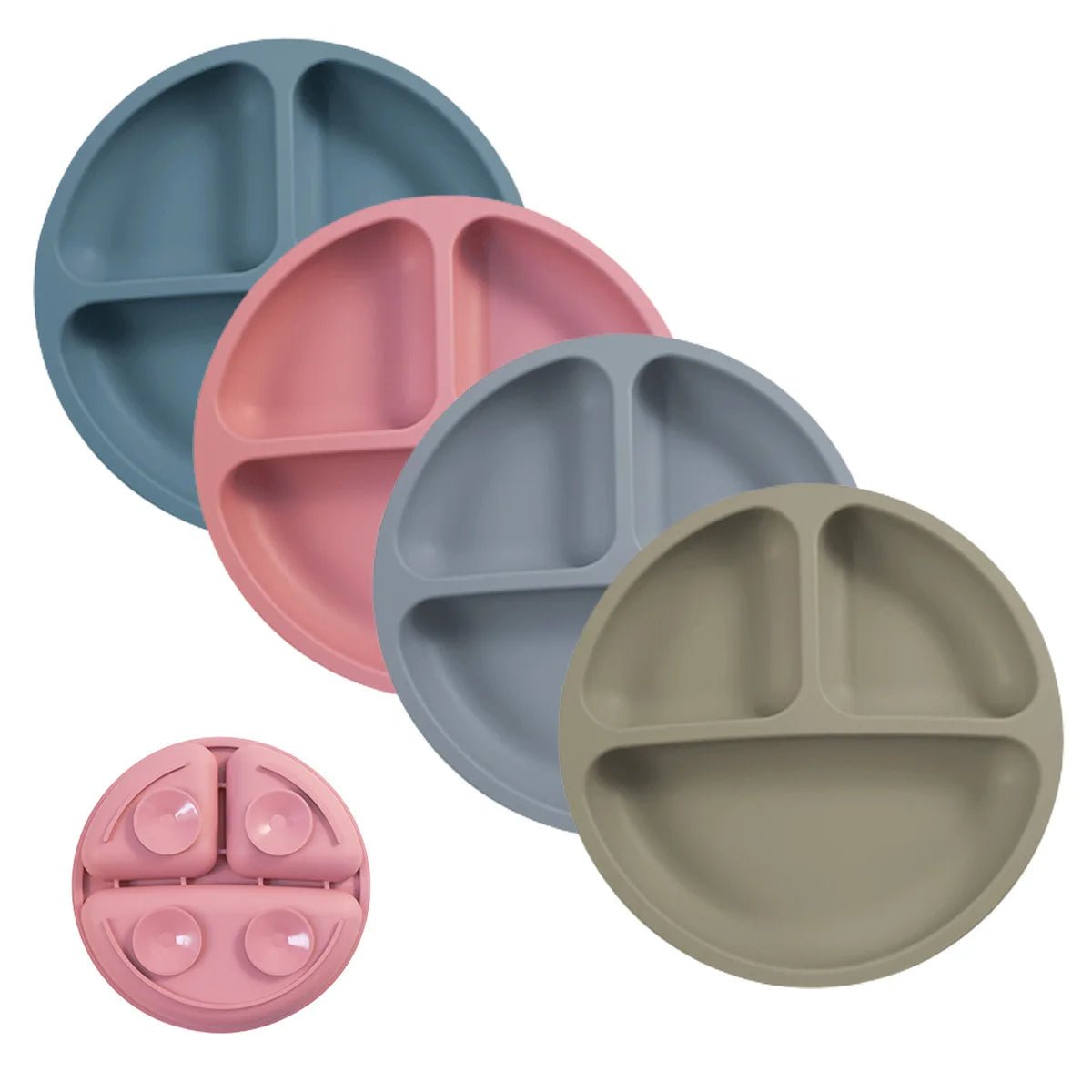PIATTO SPILLSTOP – Piatto a Ventosa in Silicone per Bambini con Base Robusta (Senza BPA)