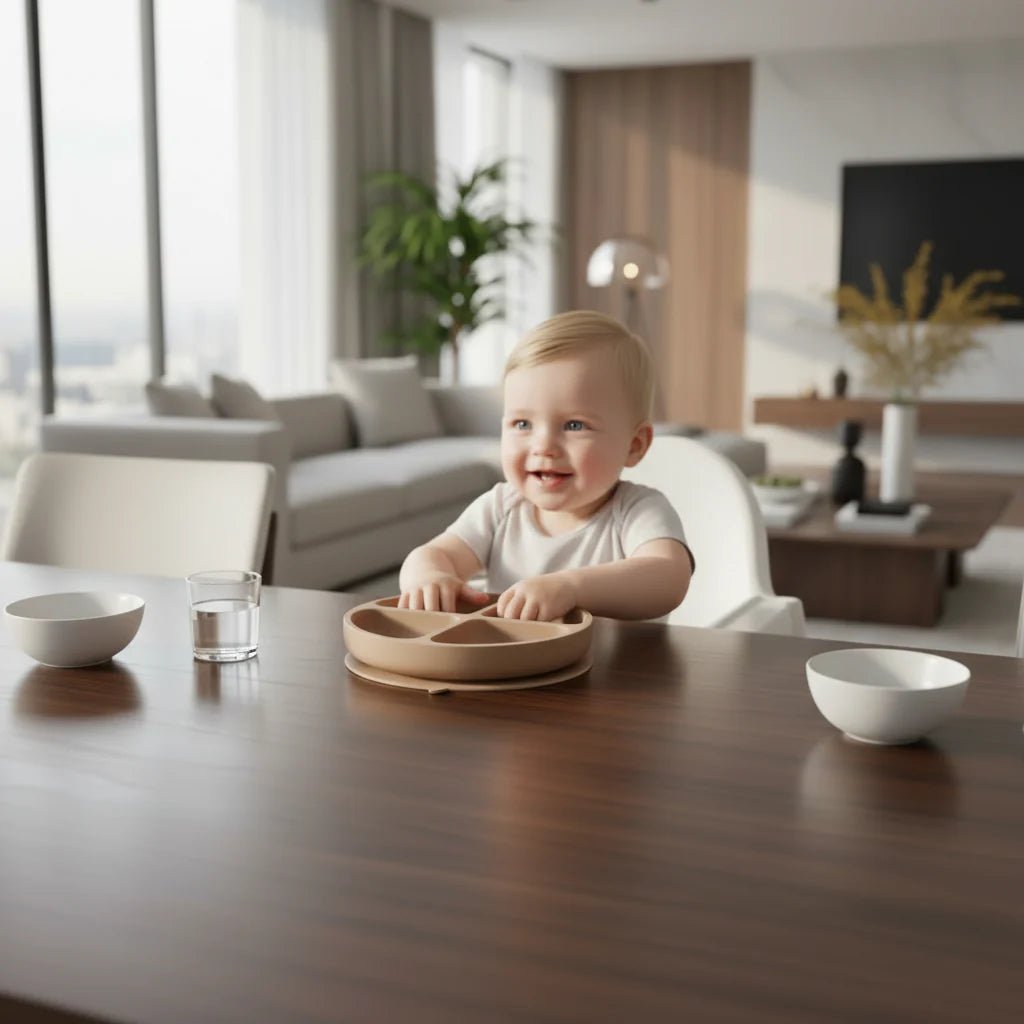 PIATTO SPILLSTOP – Piatto a Ventosa in Silicone per Bambini con Base Robusta (Senza BPA)