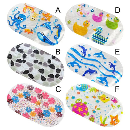 SplashNest – Tapis de baignoire antidérapant avec motifs amusants pour enfants