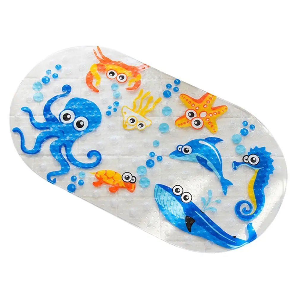 SplashNest – Tapis de baignoire antidérapant avec motifs amusants pour enfants