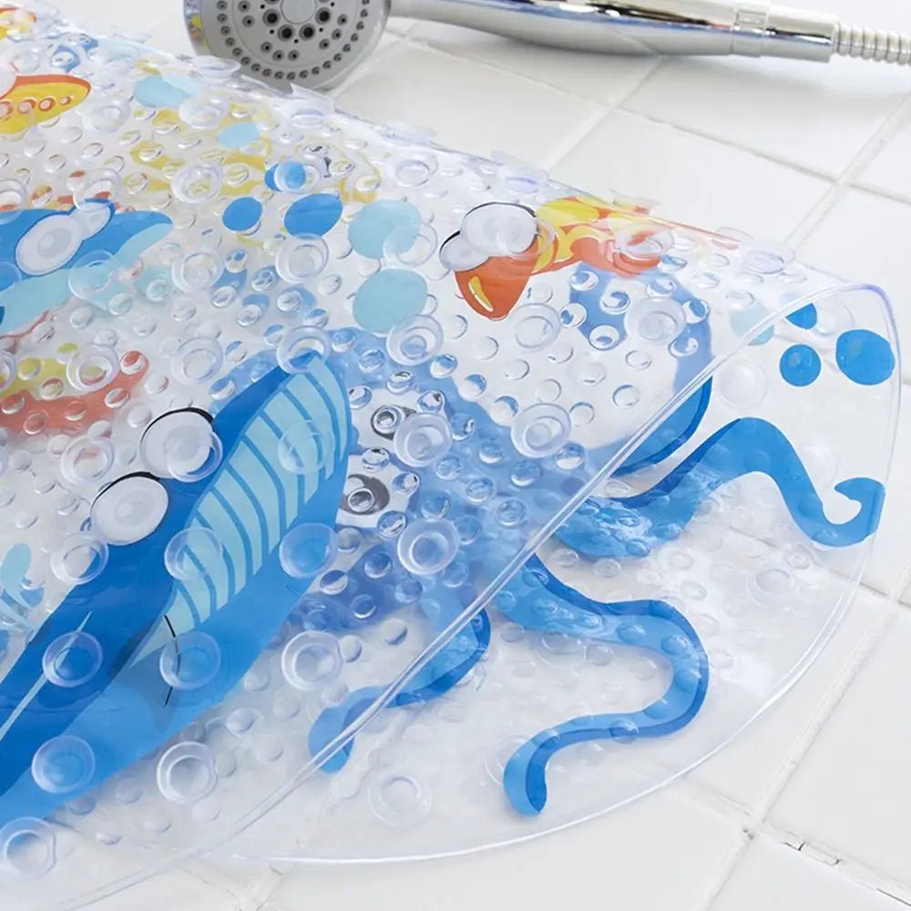 SplashNest – Tapis de baignoire antidérapant avec motifs amusants pour enfants