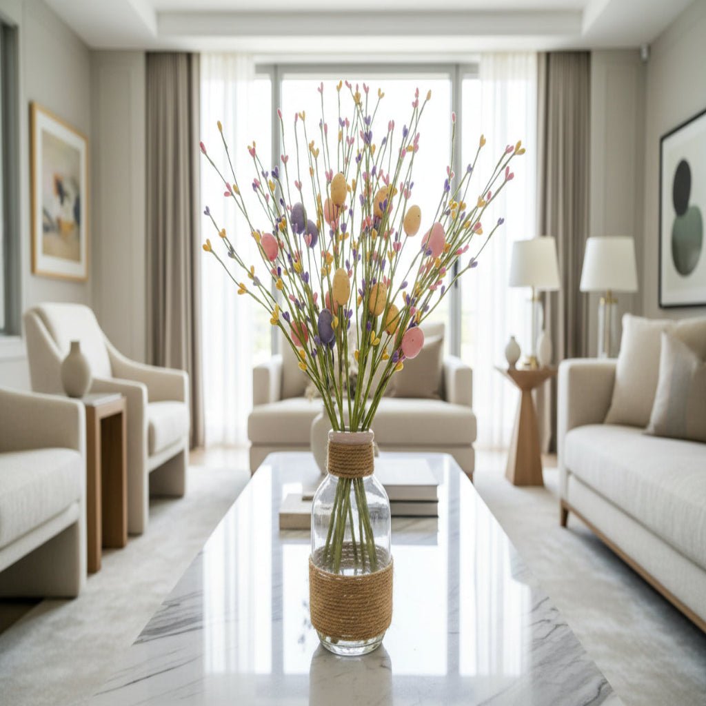 EASTERGLOW – Vibrant Easter Egg Cluster Stems for Spring Decor 1