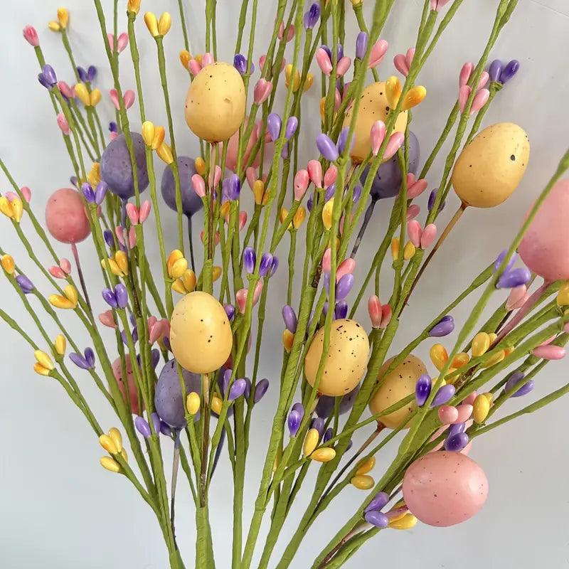 EASTERGLOW – Vibrant Easter Egg Cluster Stems for Spring Decor 2