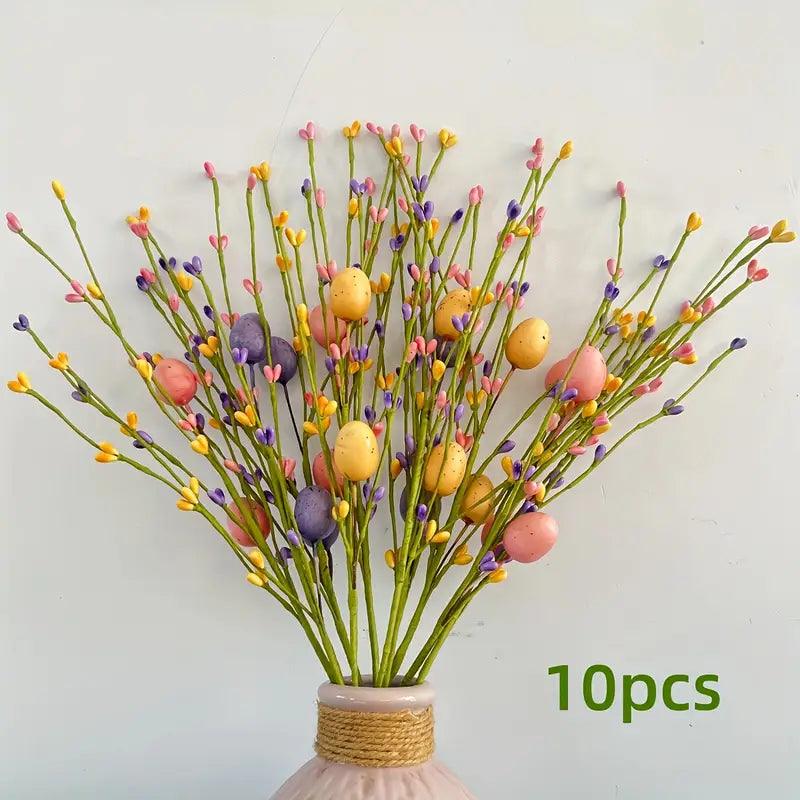 EASTERGLOW – Vibrant Easter Egg Cluster Stems for Spring Decor 3