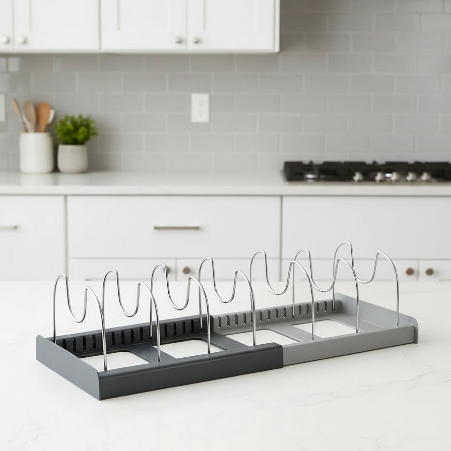 FLEXIRACK – Adjustable Metal Kitchen Organizer with Non-Slip Bottom 0