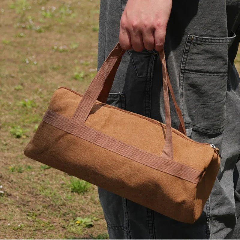 Large Capacity Cylinder Tent Stake Storage Bag - Lightweight & Durable Outdoor Organizer 2