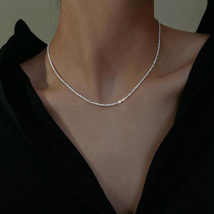 STARLIGHT SET - Duo de colliers minimaliste en argent sterling pour l'élégance au quotidien