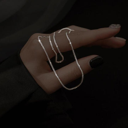 STARLIGHT SET - Duo de colliers minimaliste en argent sterling pour l'élégance au quotidien