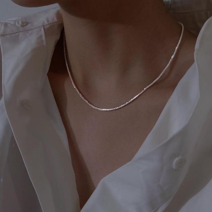 STARLIGHT SET - Duo de colliers minimaliste en argent sterling pour l'élégance au quotidien