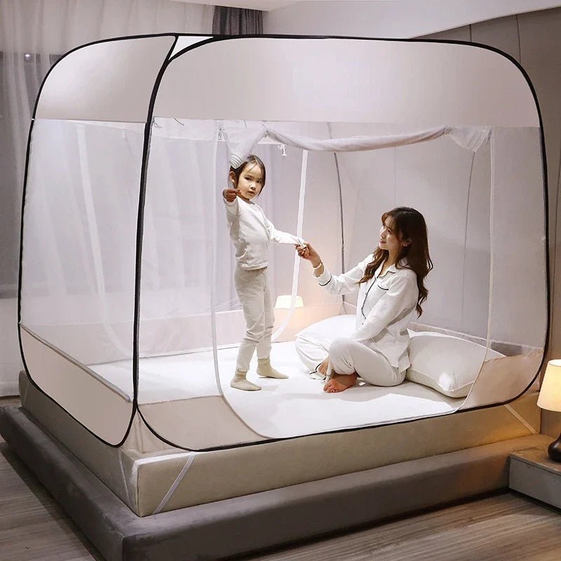 Moustiquaire gris étoilé - Protection contre les insectes sans installation pour des nuits détendues à l'intérieur et à l'extérieur