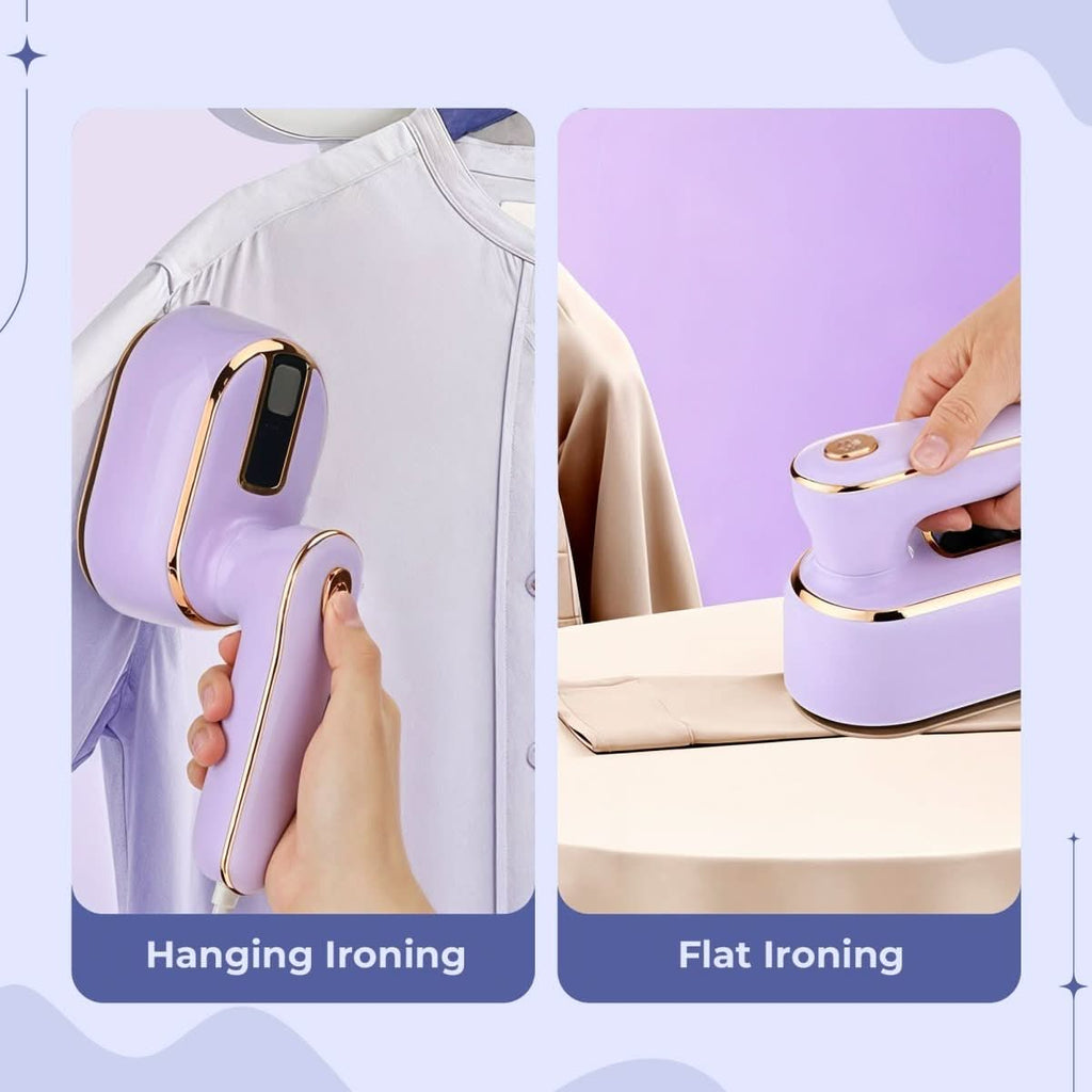 Portable Micro Steam Iron - Lightweight Clothes Steamer for Travel Wrinkle Removal 2