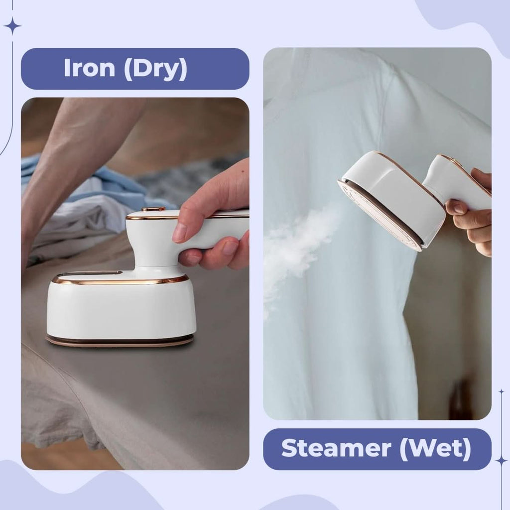 Portable Micro Steam Iron - Lightweight Clothes Steamer for Travel Wrinkle Removal 6