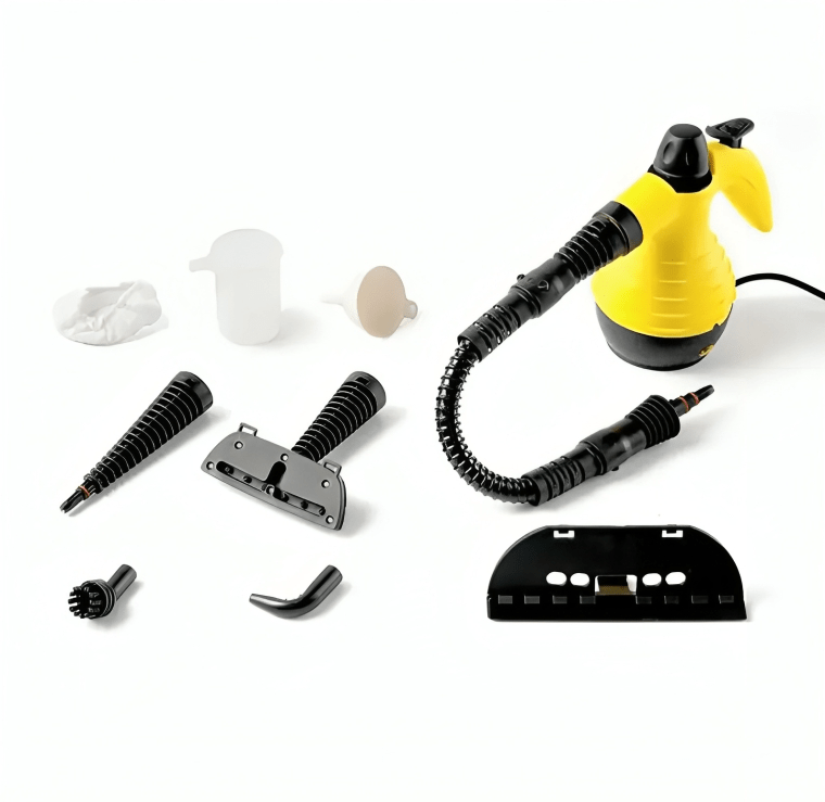 Multifunctional steam cleaner with 8 accessories - chemical -free cleaning for all surfaces, 1000 W, 3 bar 0
