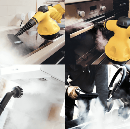 Multifunctional steam cleaner with 8 accessories - chemical -free cleaning for all surfaces, 1000 W, 3 bar 1