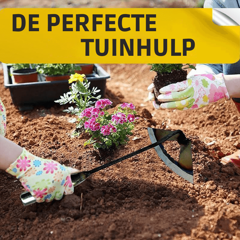 Steel Hollow Hoe for Efficient Weeding and Soil Loosening - Durable Gardening Tool with Comfortable Grip and Sharp Blade-5
