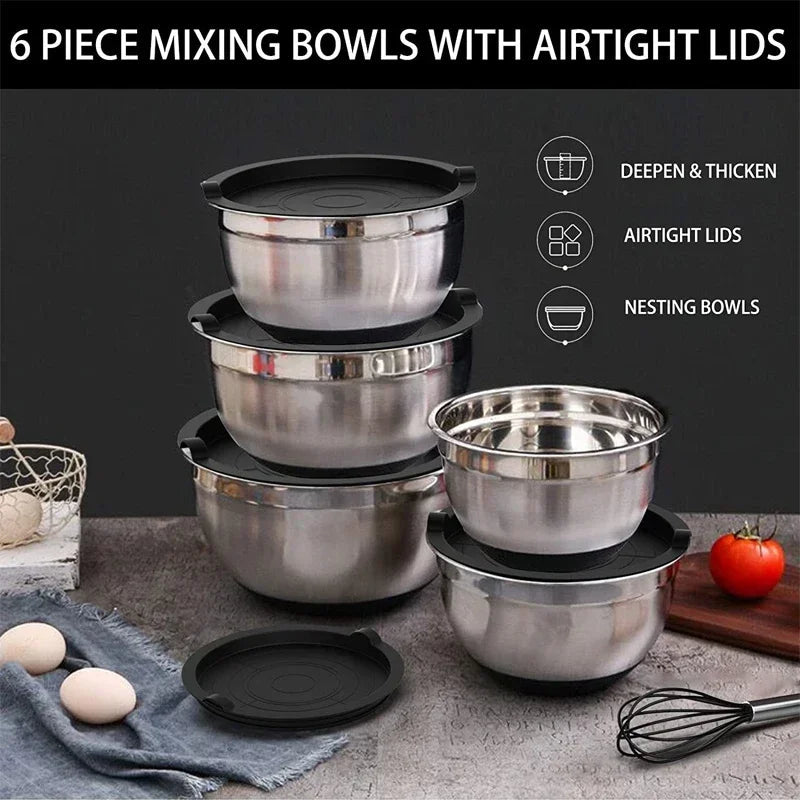 BOWLCORE – Stainless Steel Mixing Bowl with Non-Slip Silicone Bottoms 2
