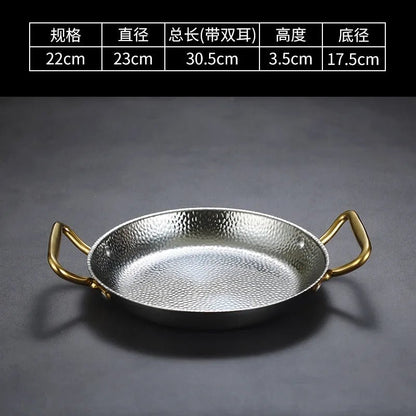 SteelChef – Panela em aço inoxidável martelado para frigideiras e molhos