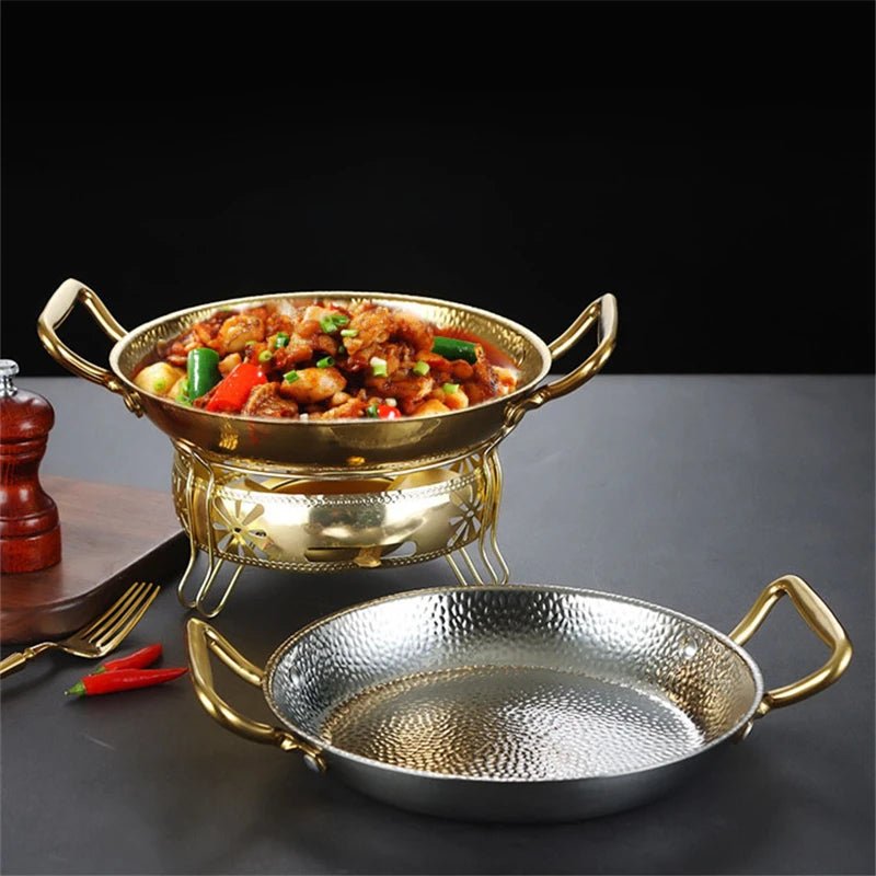 SteelChef – Panela em aço inoxidável martelado para frigideiras e molhos