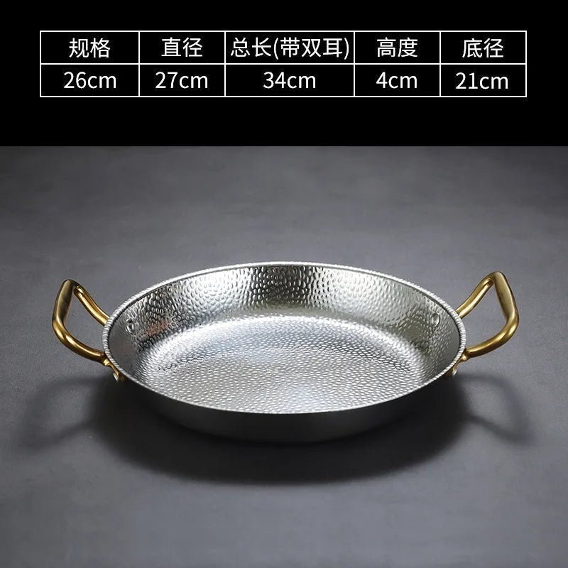 SteelChef – Panela em aço inoxidável martelado para frigideiras e molhos