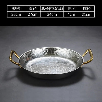 SteelChef – Panela em aço inoxidável martelado para frigideiras e molhos