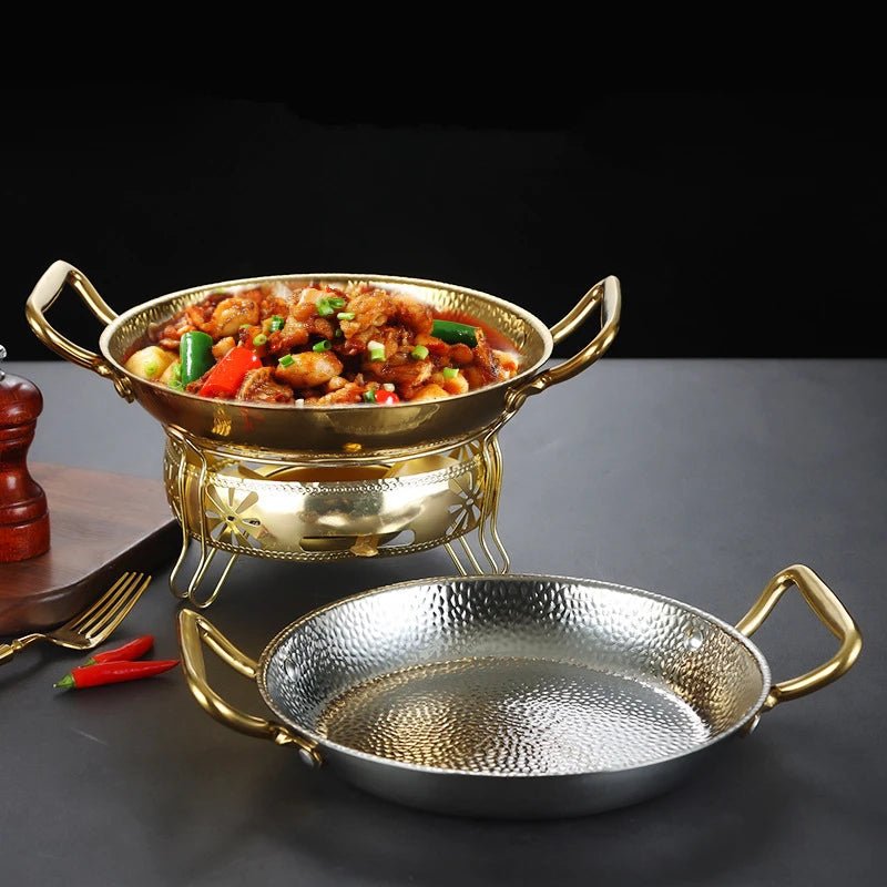 SteelChef – Panela em aço inoxidável martelado para frigideiras e molhos