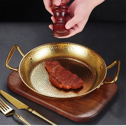 SteelChef – Panela em aço inoxidável martelado para frigideiras e molhos