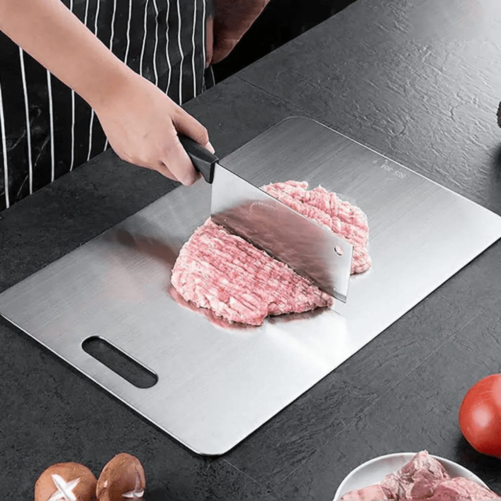 Premium Stainless Steel Cutting Board - Anti-Rust, Hygienic & Durable Chopping Board 2